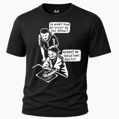 So What Kind Of Stuff Do You Draw Demons And Skeletons Mostly Performance Shirt