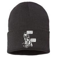 So What Kind Of Stuff Do You Draw Demons And Skeletons Mostly Sustainable Knit Beanie