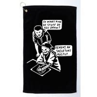 So What Kind Of Stuff Do You Draw Demons And Skeletons Mostly Golf Towel