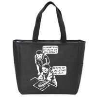 So What Kind Of Stuff Do You Draw Demons And Skeletons Mostly Zip Tote Bag