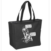 So What Kind Of Stuff Do You Draw Demons And Skeletons Mostly Zip Tote Bag
