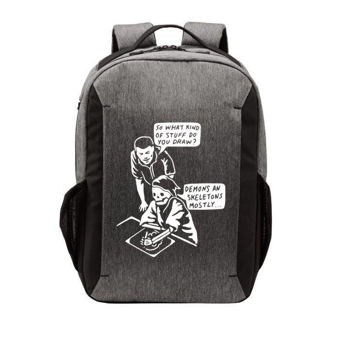 So What Kind Of Stuff Do You Draw Demons And Skeletons Mostly Vector Backpack