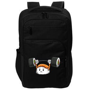 Sushi Weight Lifting Gym Sushi Workout Japanese Bodybuilder Impact Tech Backpack