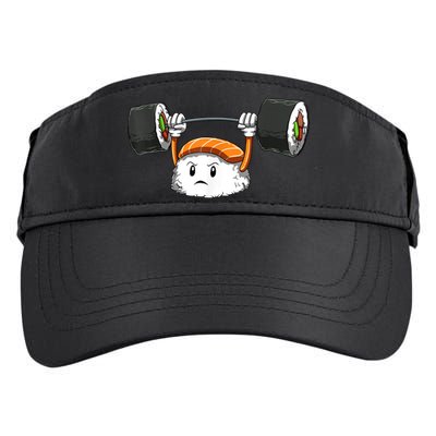 Sushi Weight Lifting Gym Sushi Workout Japanese Bodybuilder Adult Drive Performance Visor