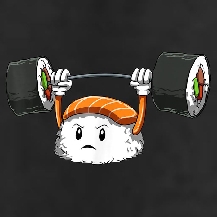 Sushi Weight Lifting Gym Sushi Workout Japanese Bodybuilder Adult Drive Performance Visor