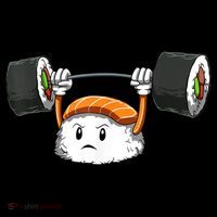 Sushi Weight Lifting Gym Sushi Workout Japanese Bodybuilder Kids T-Shirt