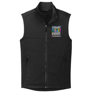 Social Worker Life Straight Outta Energy Tie Dye Collective Smooth Fleece Vest