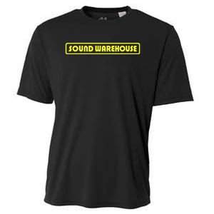 Sound Warehouse Logo Retro Music Fan Record Store Cooling Performance Crew T-Shirt