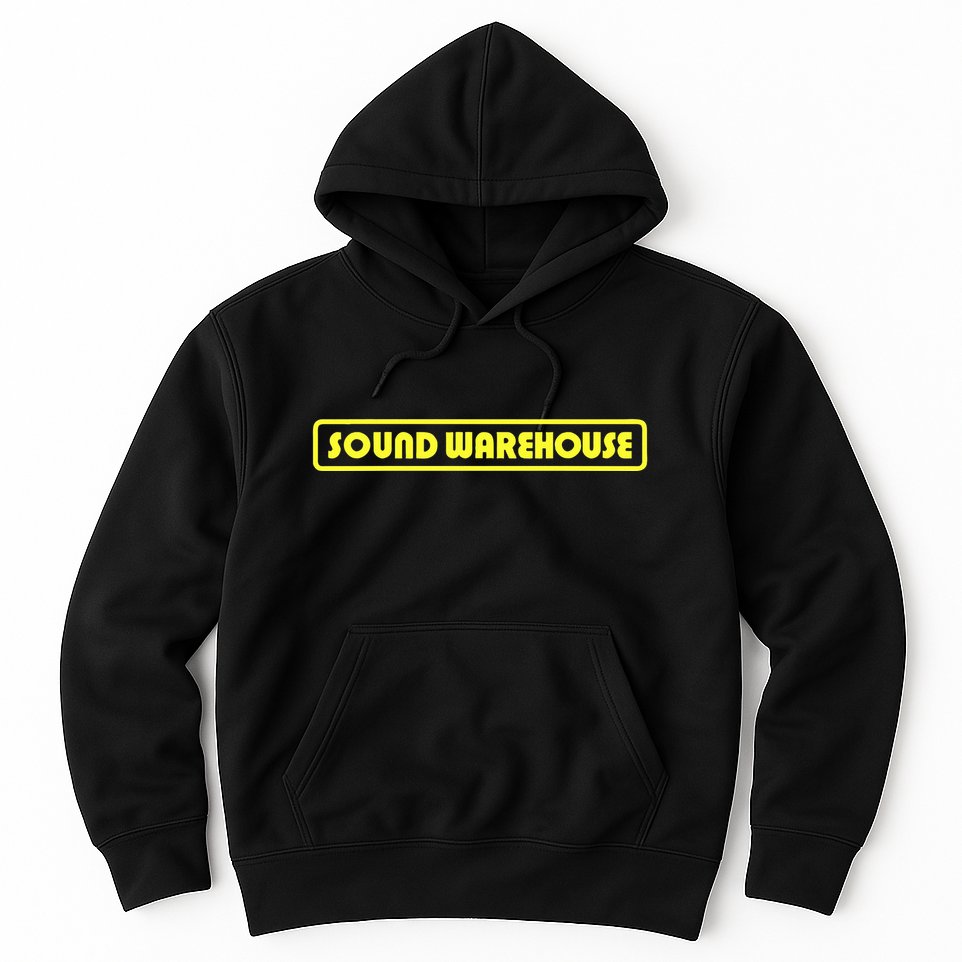 Sound Warehouse Logo Retro Music Fan Record Store Hoodie