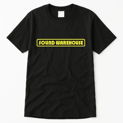 Sound Warehouse Logo Retro Music Fan Record Store Tall T-Shirt