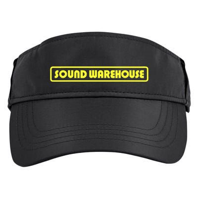 Sound Warehouse Logo Retro Music Fan Record Store Adult Drive Performance Visor