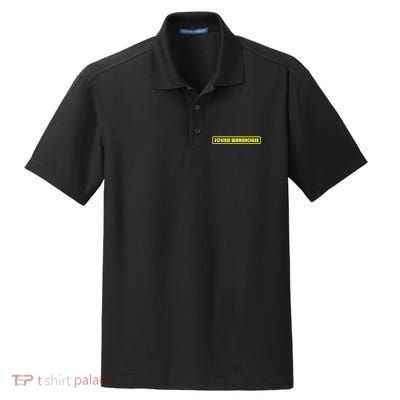 Sound Warehouse Logo Retro Music Fan Record Store Dry Zone Grid Polo