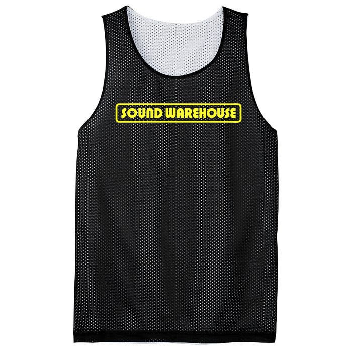 Sound Warehouse Logo Retro Music Fan Record Store Mesh Reversible Basketball Jersey Tank