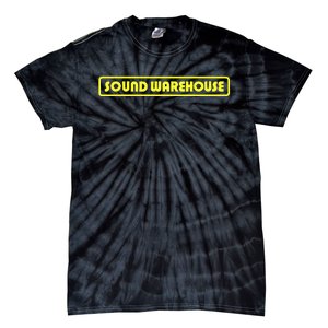 Sound Warehouse Logo Retro Music Fan Record Store Tie-Dye T-Shirt