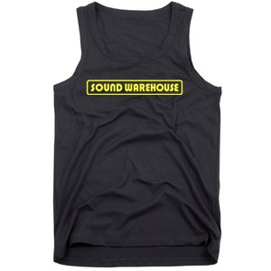 Sound Warehouse Logo Retro Music Fan Record Store Tank Top