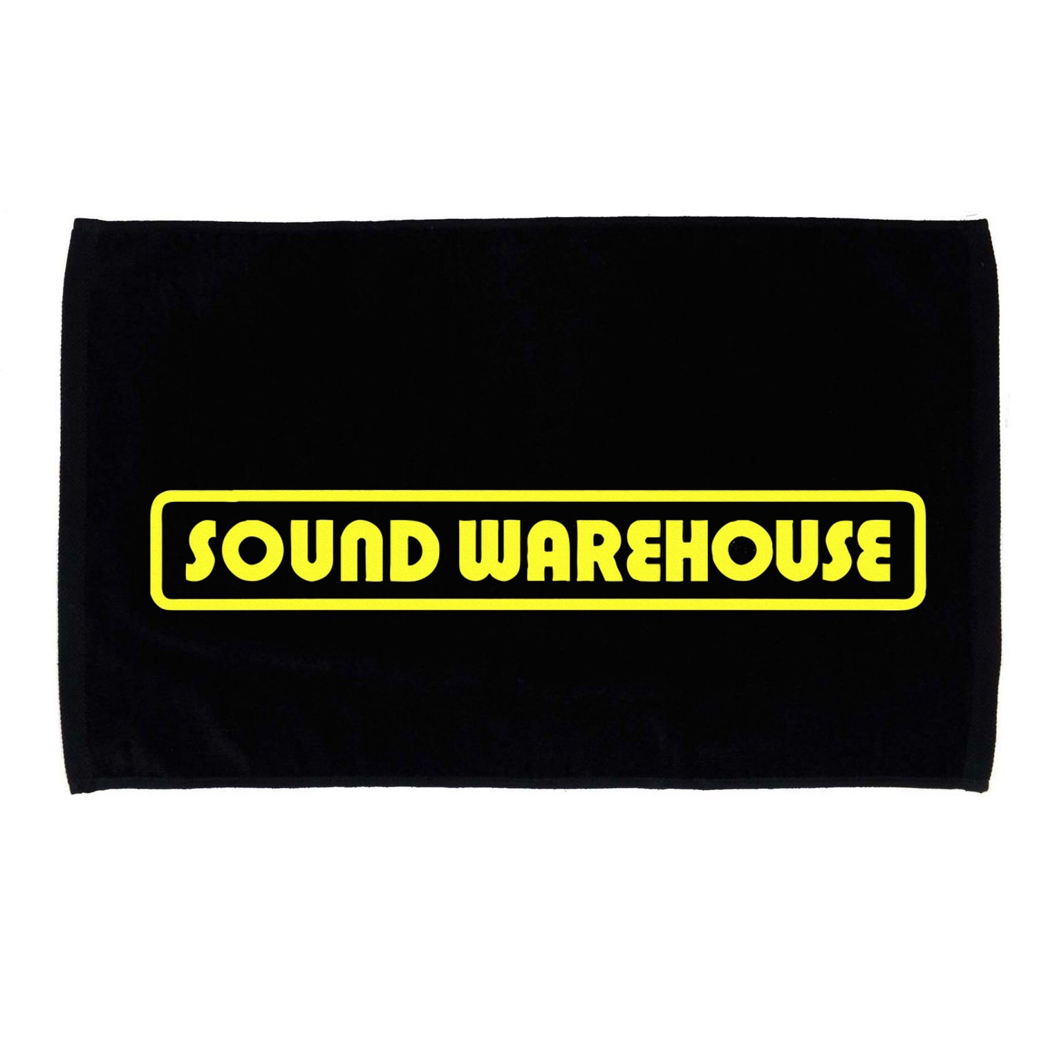 Sound Warehouse Logo Retro Music Fan Record Store Microfiber Hand Towel