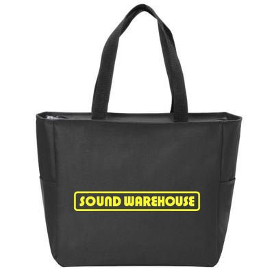 Sound Warehouse Logo Retro Music Fan Record Store Zip Tote Bag