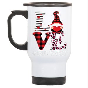 Social Worker Love Women Leopard Appreciation Valentine Stainless Steel Travel Mug