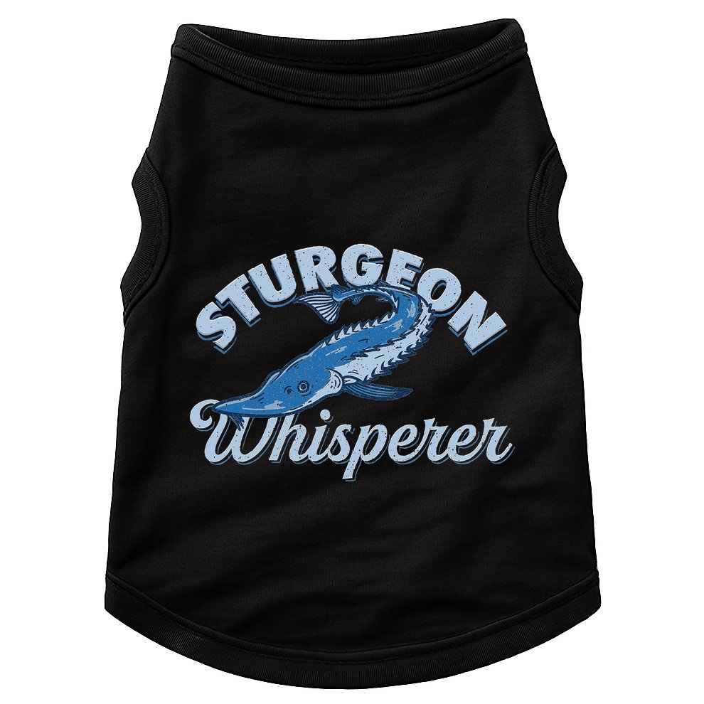 Sturgeon Whisperer Lake Life T Funny Fishing Gift Doggie Tank