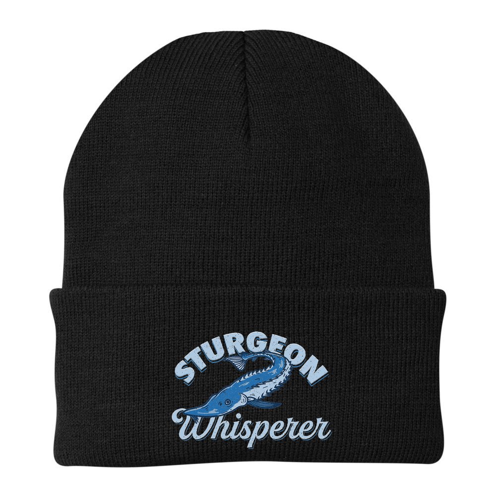 Sturgeon Whisperer Lake Life T Funny Fishing Gift Beanie