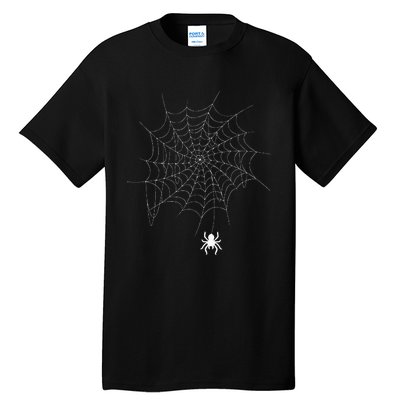 Spider Web Lazy DIY Halloween Costume Spooky Insect Tall T-Shirt