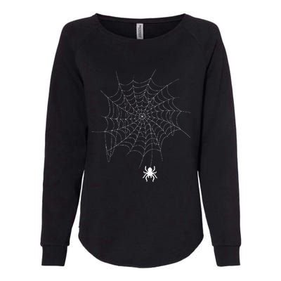 Spider Web Lazy DIY Halloween Costume Spooky Insect Womens California Wash Sweatshirt