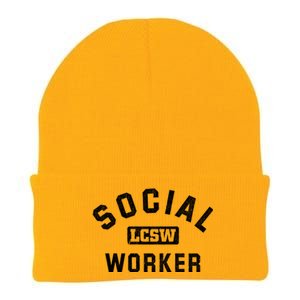 Social Worker Lcsw Social Work Month Funny Gift Cool Gift Knit Cap Winter Beanie