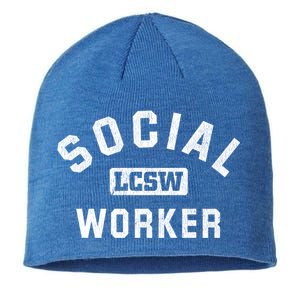 Social Worker Lcsw Social Work Month Funny Gift Cool Gift Sustainable Beanie