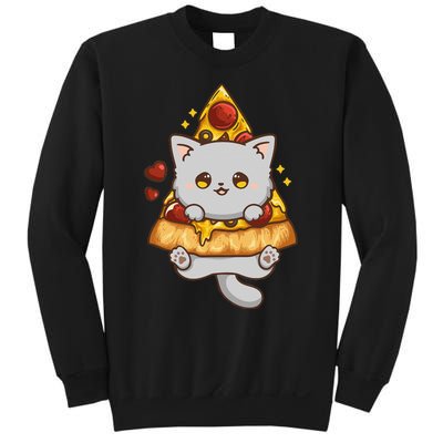 Someday We Ll All Be Dead Existential Dread Kawaii Cat Pizza Sweatshirt