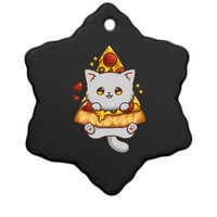 Someday We Ll All Be Dead Existential Dread Kawaii Cat Pizza Ceramic Star Ornament