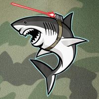 Shark with Laser Beam Premium Legacy Tie Dye Trucker Hat