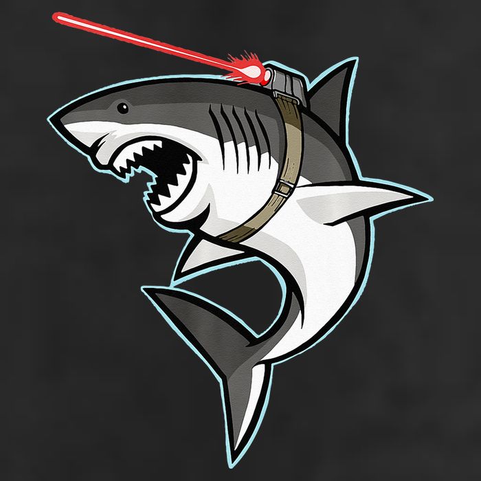 Shark with Laser Beam Premium Cool Comfort Performance Bucket Hat