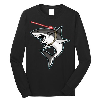 Shark with Laser Beam Premium Long Sleeve Shirt
