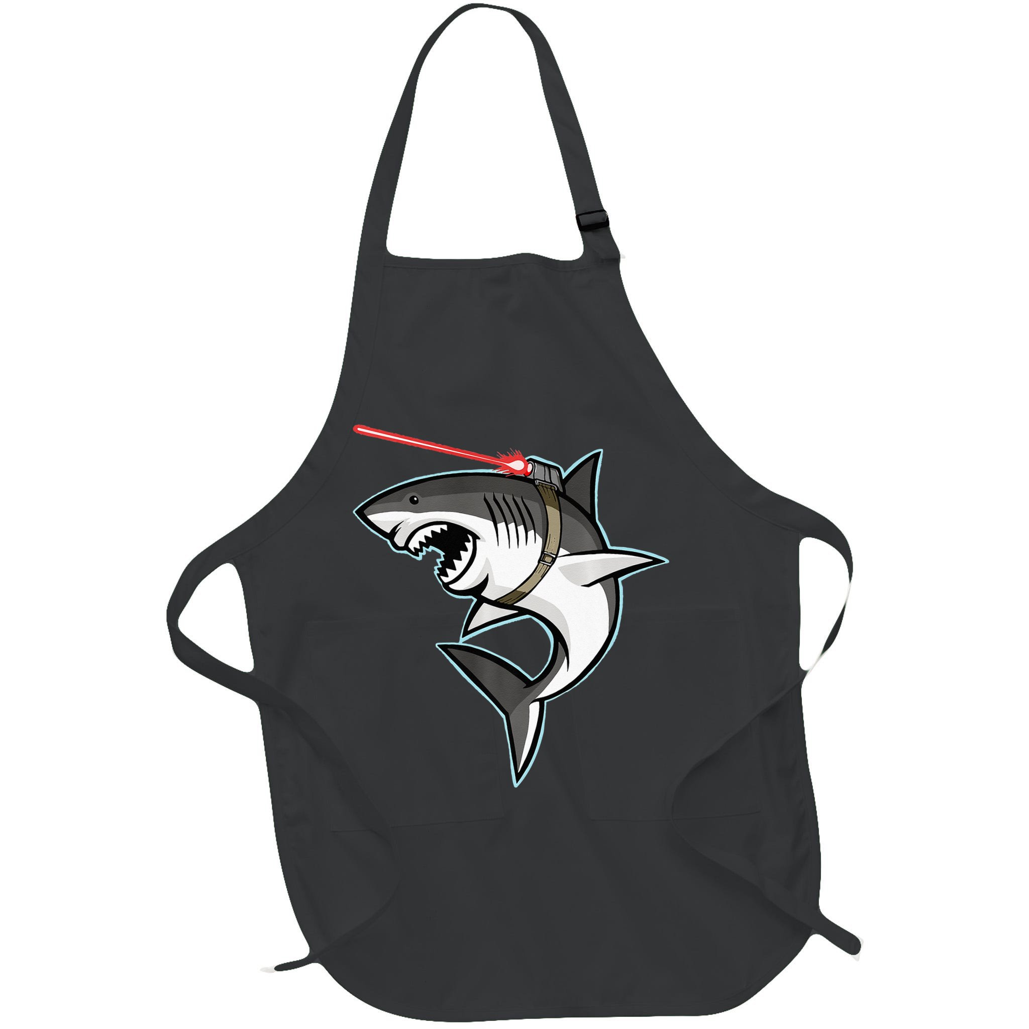 Shark with Laser Beam Premium Apron