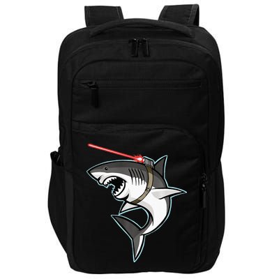 Shark with Laser Beam Premium Impact Tech Backpack