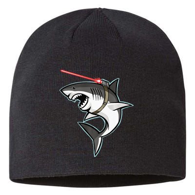 Shark with Laser Beam Premium Sustainable Beanie