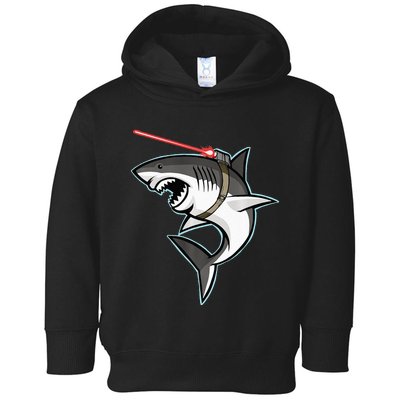 Shark with Laser Beam Premium Toddler Hoodie