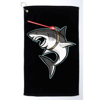 Shark with Laser Beam Premium Golf Towel