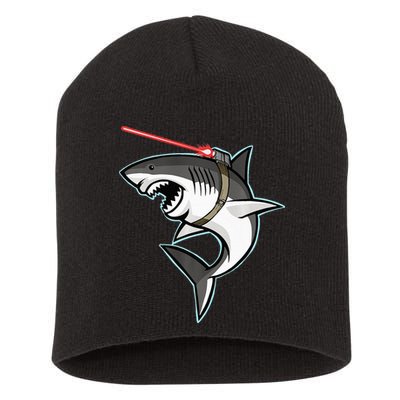 Shark with Laser Beam Premium Short Acrylic Beanie