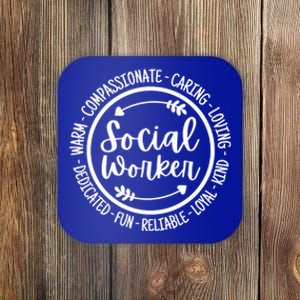 Social Worker Life Social Work Appreciation Gift Coaster