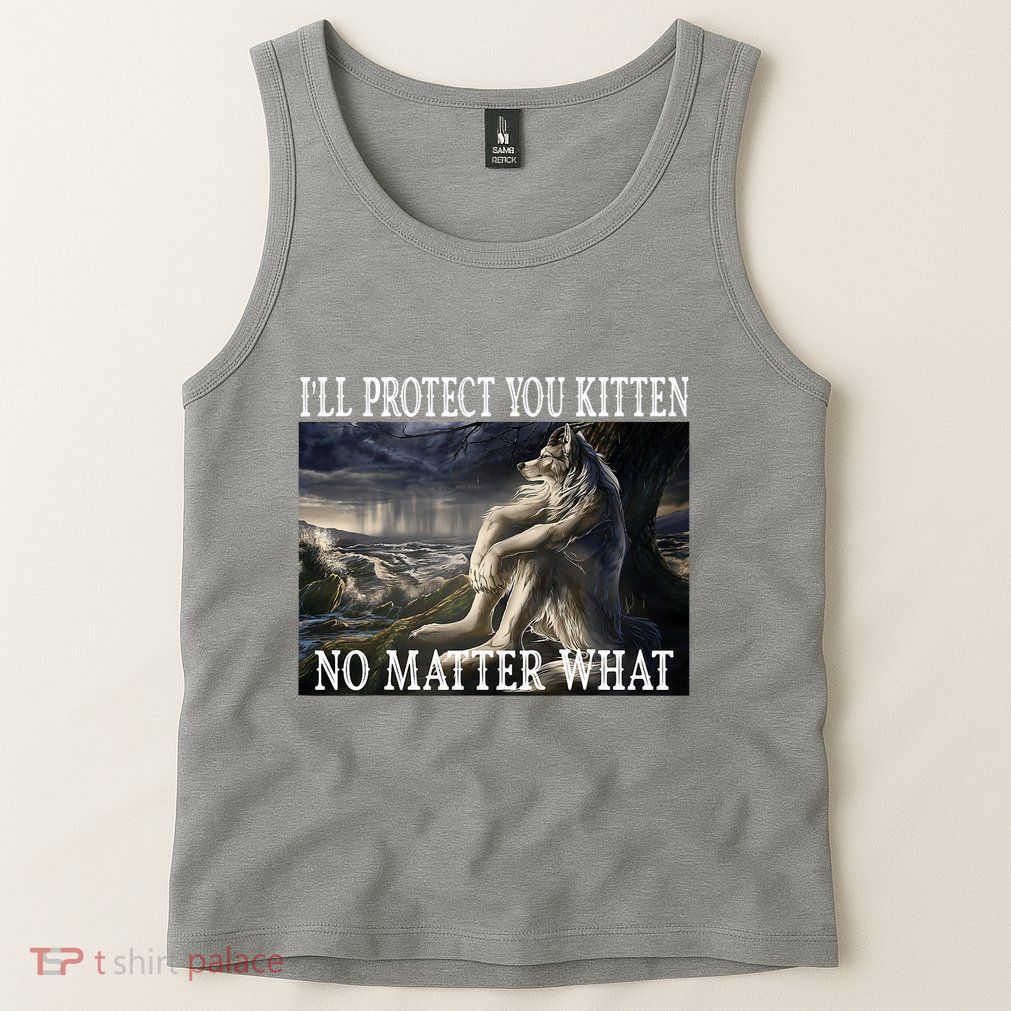Sitting Wolf Literally Me Werewolf Ripping Meme Alpha Wolf Tank Top