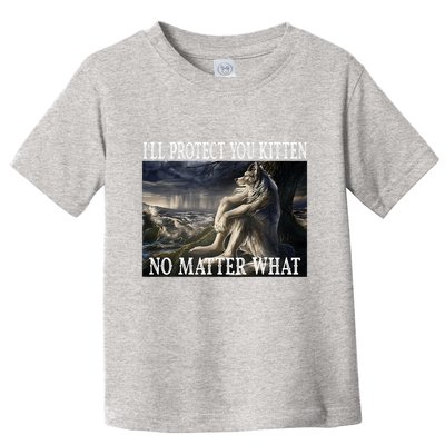 Sitting Wolf Literally Me Werewolf Ripping Meme Alpha Wolf Toddler T-Shirt