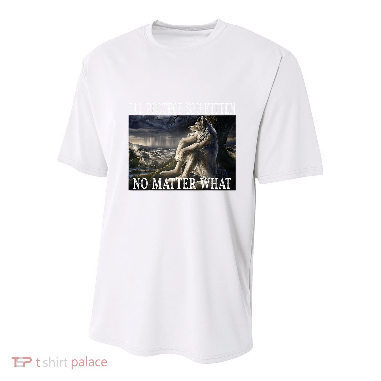 Sitting Wolf Literally Me Werewolf Ripping Meme Alpha Wolf Youth Performance Sprint T-Shirt