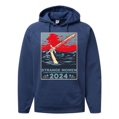 Strange Women Lying In Ponds 2024 Performance Fleece Hoodie