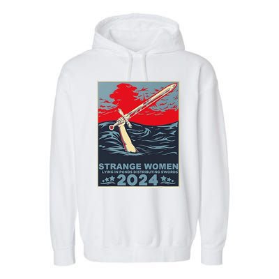 Strange Women Lying In Ponds 2024 Garment-Dyed Fleece Hoodie