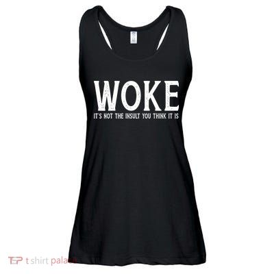 Stay Woke Liberal Ladies Essential Flowy Tank
