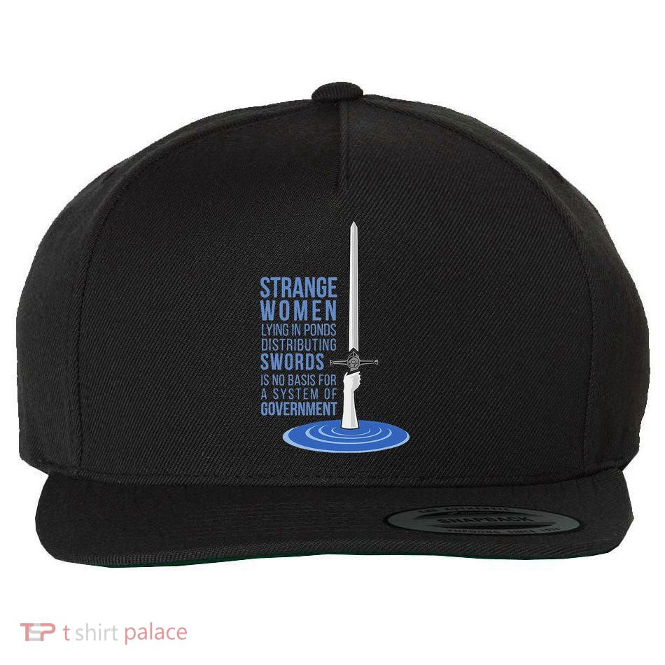 Strange Women Lying In Ponds Distributing Swords Wool Snapback Cap