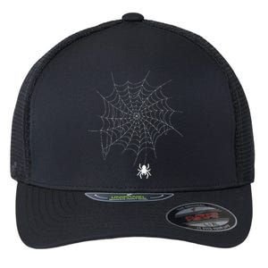 Spider Web Lazy DIY Halloween Costume Spooky Insect Flexfit Unipanel Trucker Cap