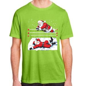 Santa Wrestling Lover Wrestler Christmas Xmas Pajama Gift Adult ChromaSoft Performance T-Shirt