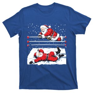 Santa Wrestling Lover Wrestler Christmas Xmas Pajama Gift T-Shirt